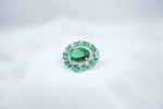 Load image into Gallery viewer, Emerald Royale Statement Ring | Jewel Birds
