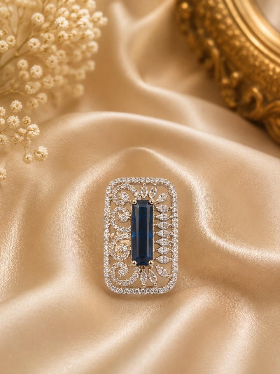 Blue Majesty Cocktail Ring