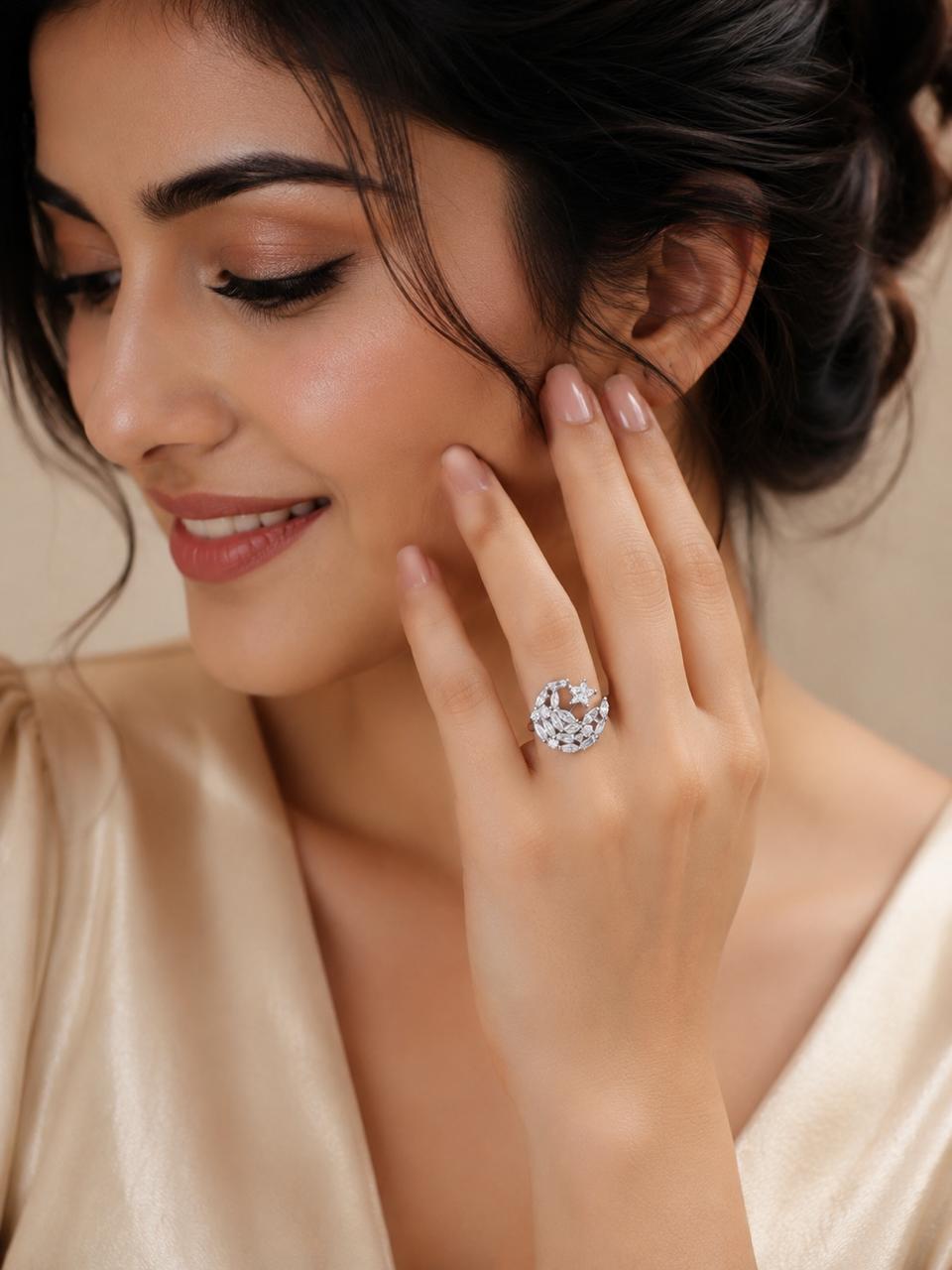 Crystal Galaxy Ring